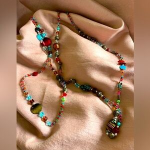 Millefiori Beaded Necklace